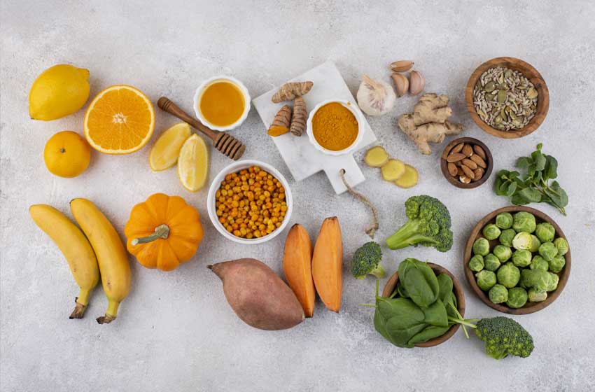 Magnesio zucca banane verdure arrancia