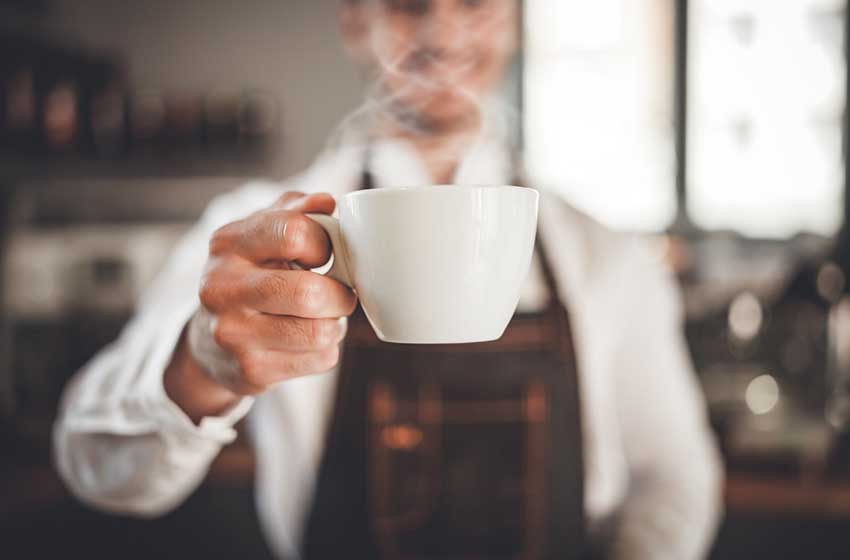 caffe barista tazzina