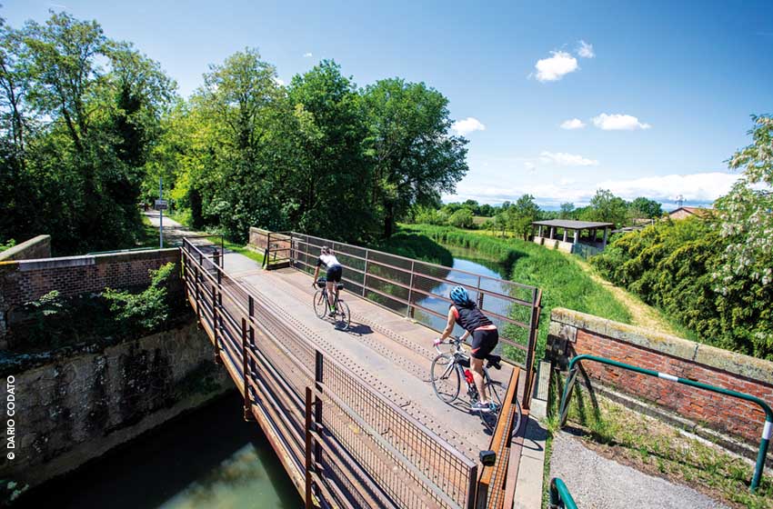 Ciclovia Treviso-Ostiglia: il ponte storico lungo il Dese tra Trebaseleghe e Piombino Dese
