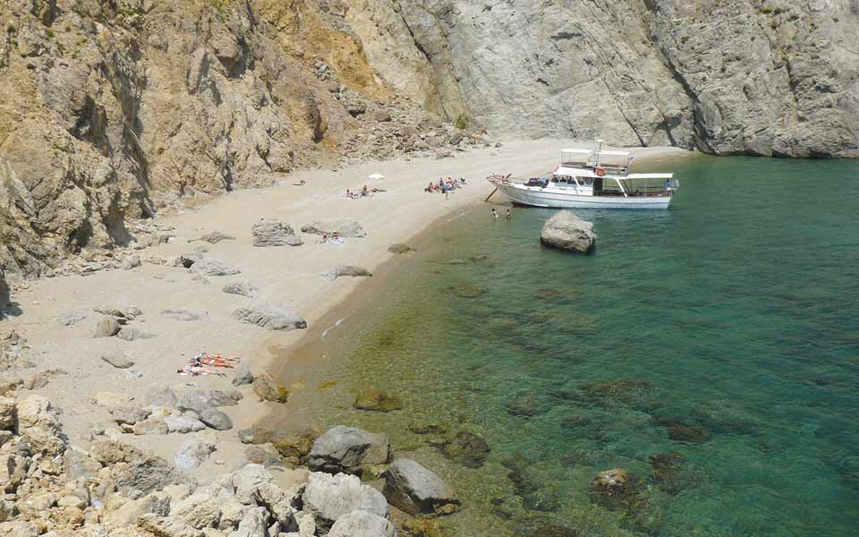La spiaggia di Malathria