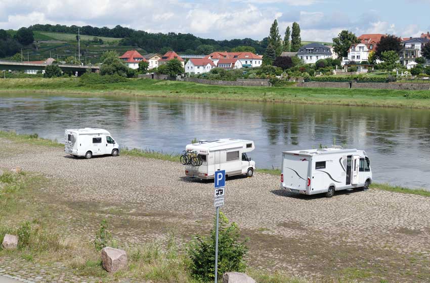 Germania-Sassonia-Meißen-area camper