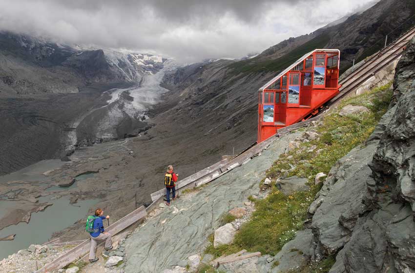 Austria-Alti Tauri-cabina ghiacciaio