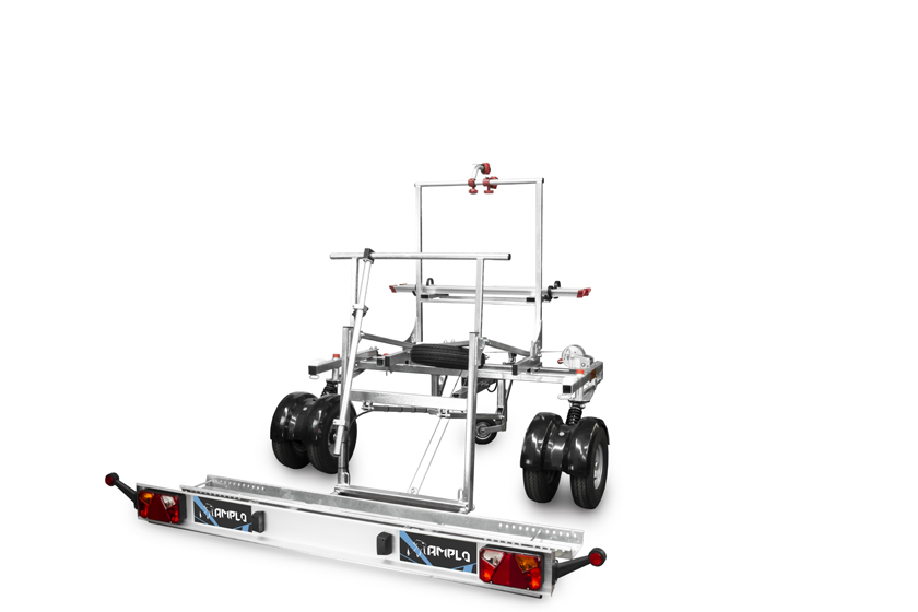 carrello portamoto trasversale A-Free Amplo Yo Remorques

