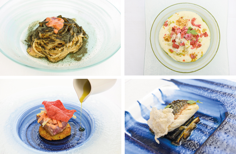 Sicilia-Marzamemi-ristorante Cortile Arabo-piatti di pesce