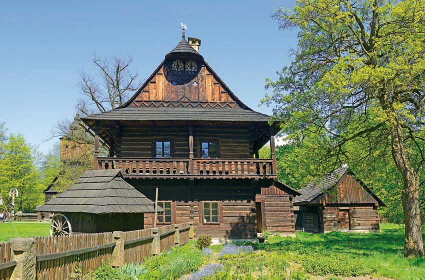 Repubblica Ceca-Valacchia-edificio tradizionale-Museo all'aperto-Rožnov pod Radhoštem