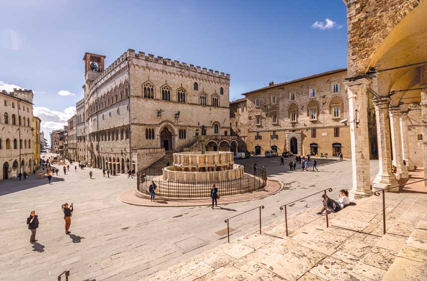 Centro storico di Perugia in Umbria