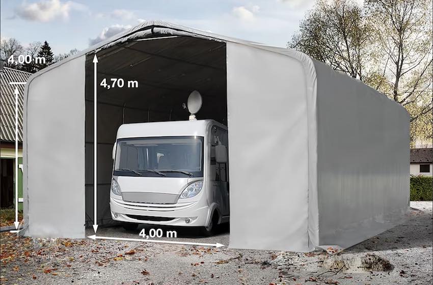 garage per camper tendapro