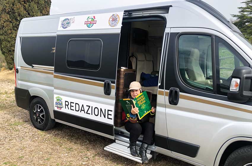 Syusy Blady-personaggi famosi in camper-furgonato-Laika Ecovip CV 600
