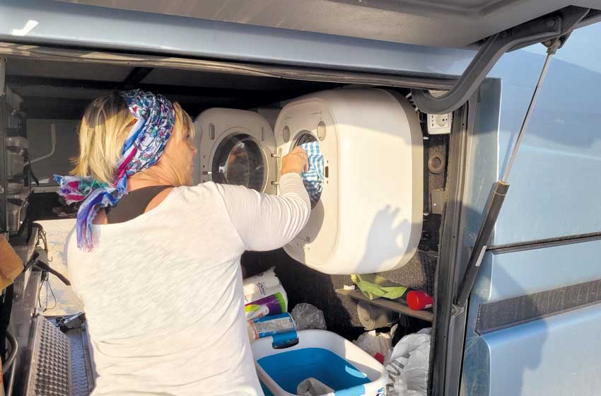 lavatrice in camper