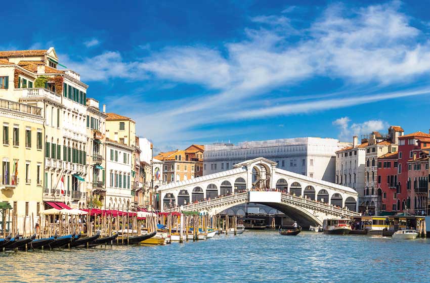 -Venezia-Ponte e mercato di Rialto