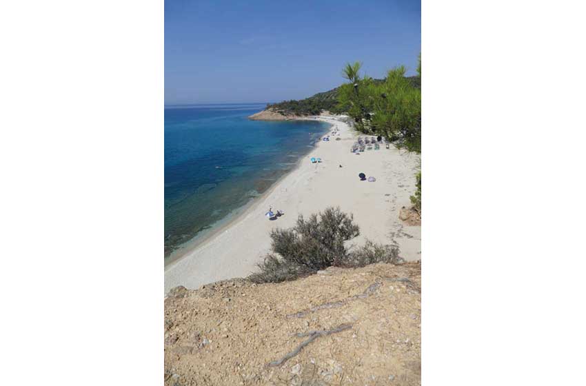 Grecia-Thassos-Trypiti-spiaggia dall'alto-mare