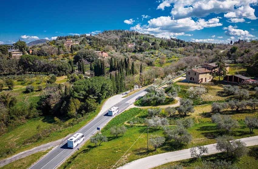 Il paesaggio intorno a Città della Pieve