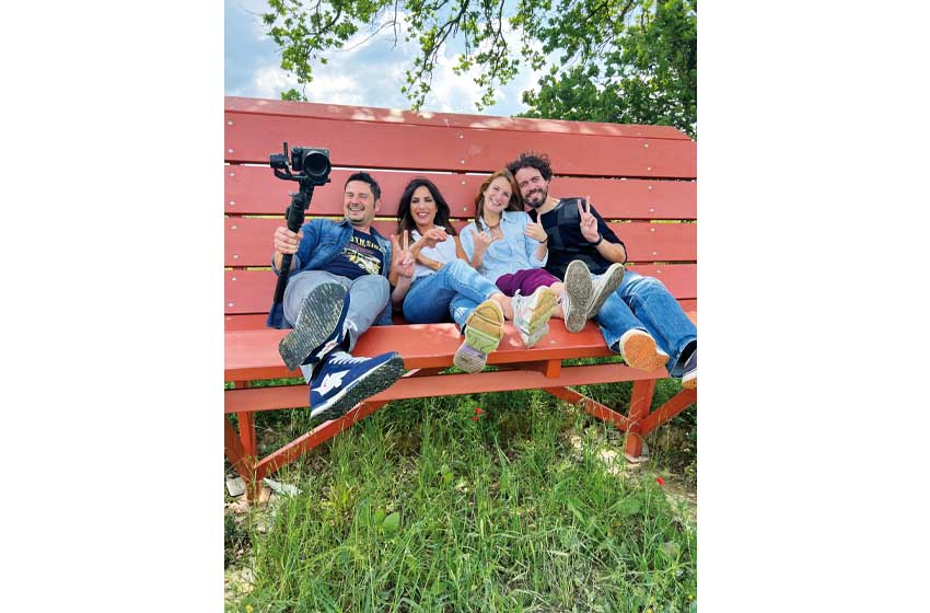 Camper Rai 1-backstage-Tinto e Roberta Morise.camperisti blogger-panchina gigante