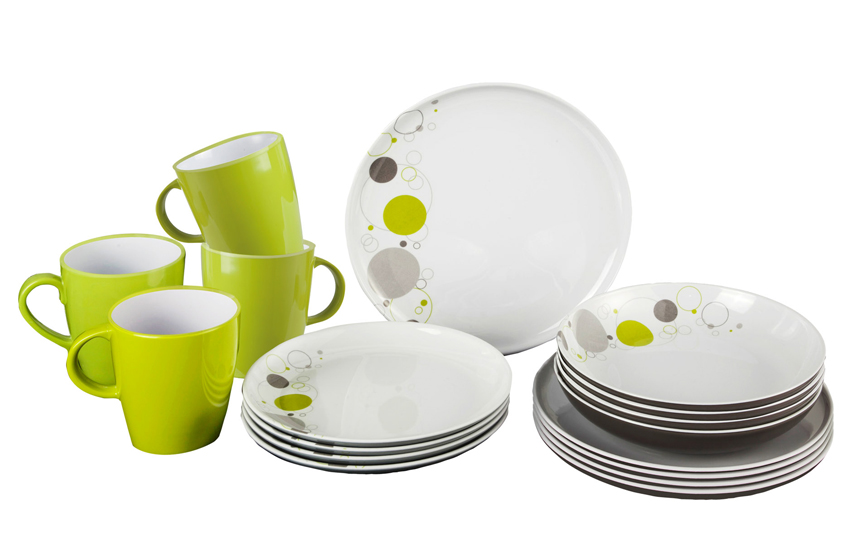 set di piatti in melammina Brunner