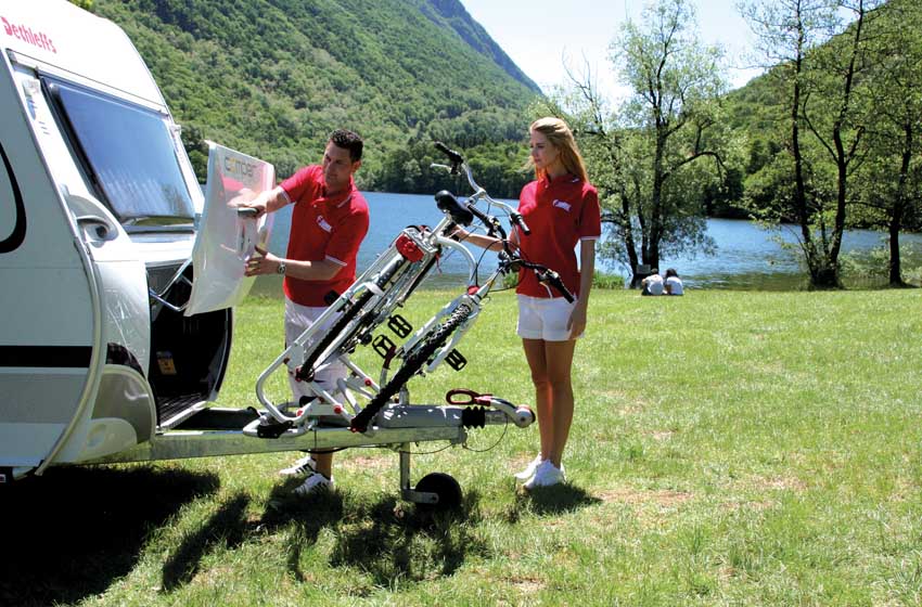 portare le biciclette in caravan