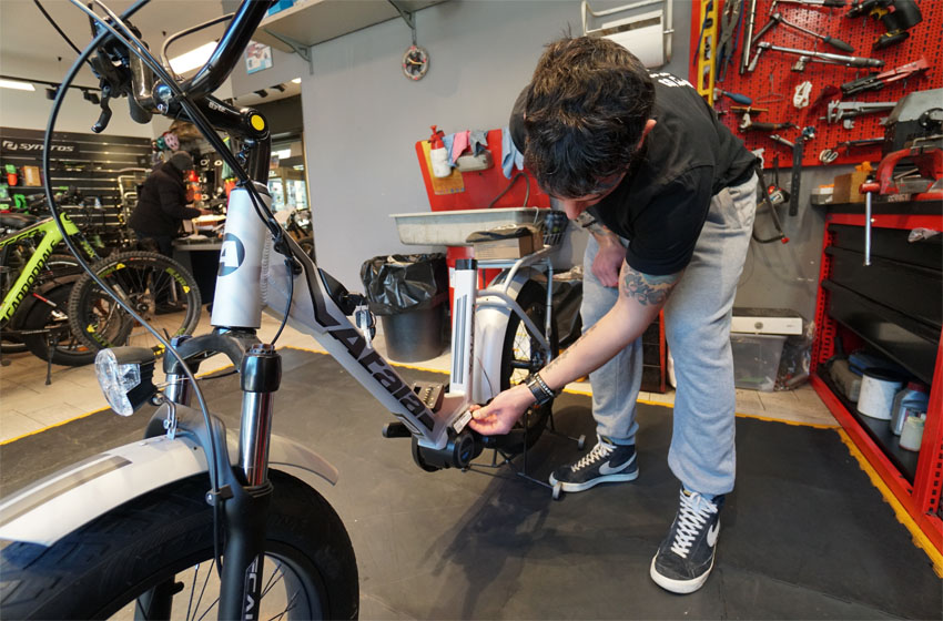 Boma Smart2 e-bike posizionamento motore