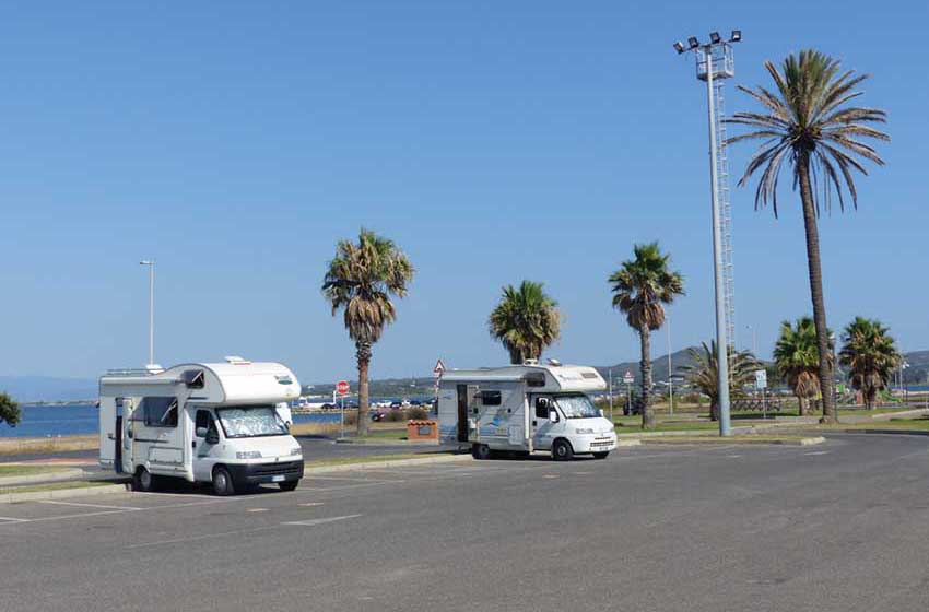 Sardegna-Sant'Antioco-Calasetta-punto sosta camper-foto di Arianna Mantovani.