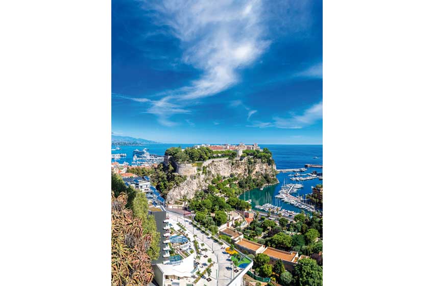 Francia-Principato di Monaco-vista dall'alto