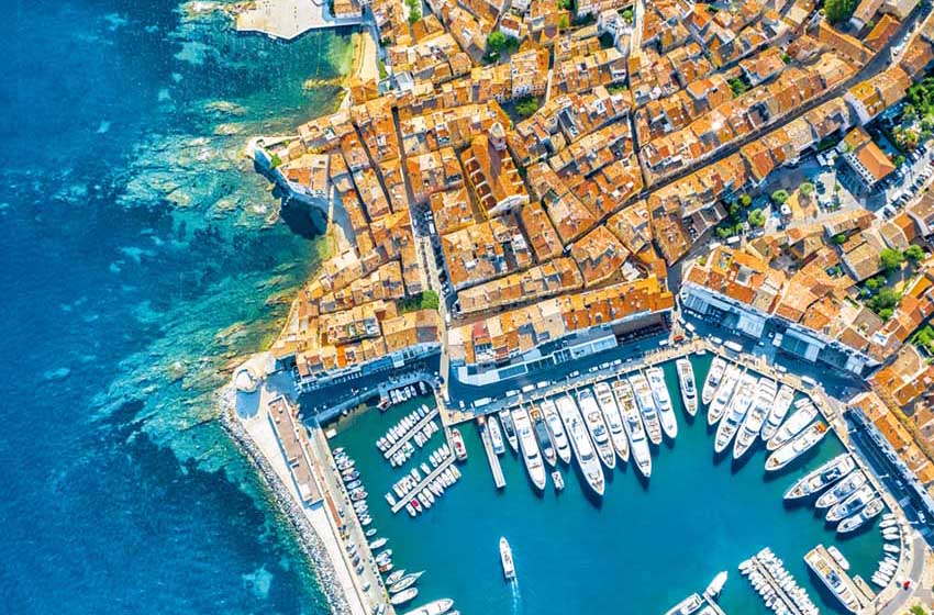 Francia-Saint Tropez-panorama dall'alto