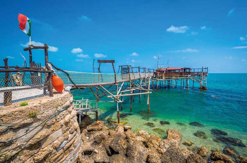 strutture in legno, Trabocchi in Abruzzo