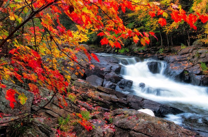 photographing silky water