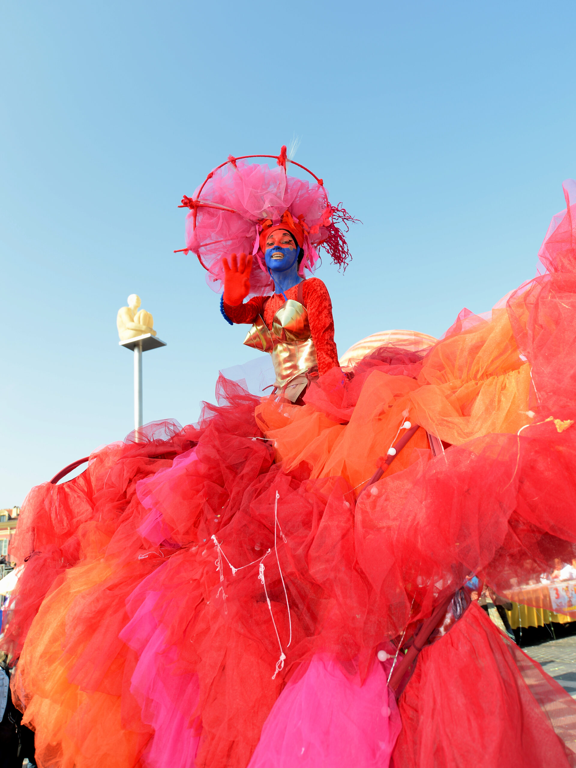 Francia-Costa Azzurra-Nizza-Carnevale-Battaglia dei Fiori-Mannequin-carro