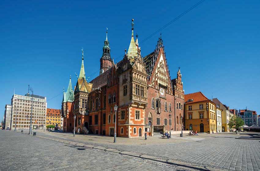 Polonia-Breslavia-Piazza del Mercato