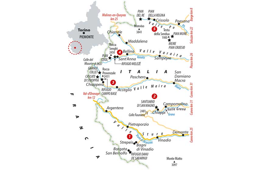 Piemonte-Terres Monviso-Valli Cuneesi-mappa