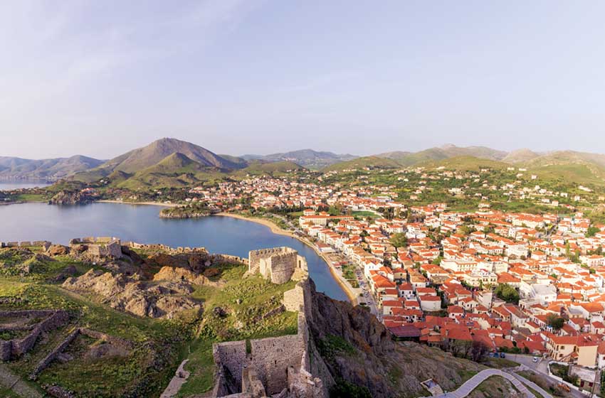 Grecia-Lemno-Myrina-veduta dall'alto