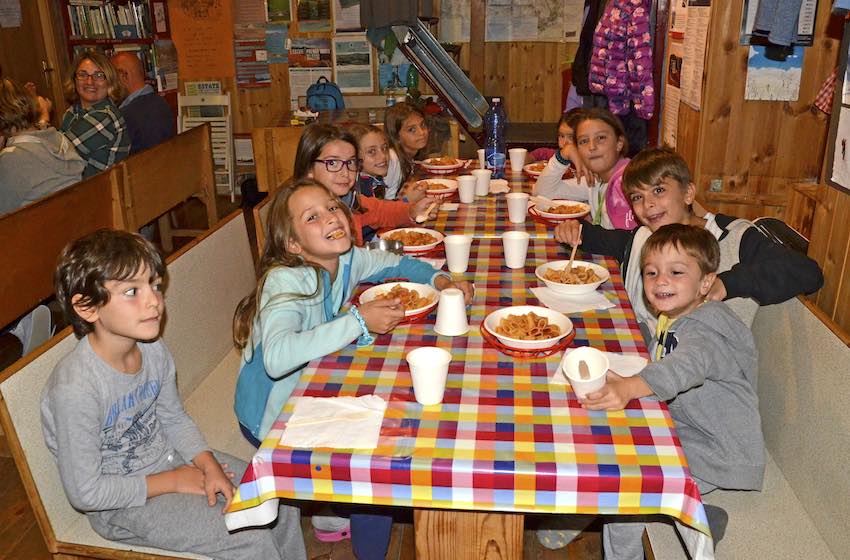 escursioni con i bambini rifugio