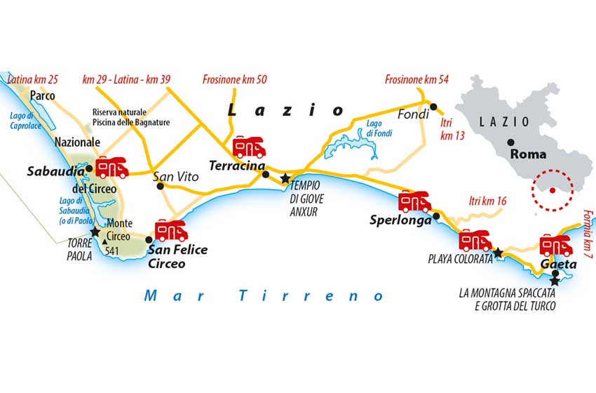 Lazio-Circeo-Sabaudia-mappa