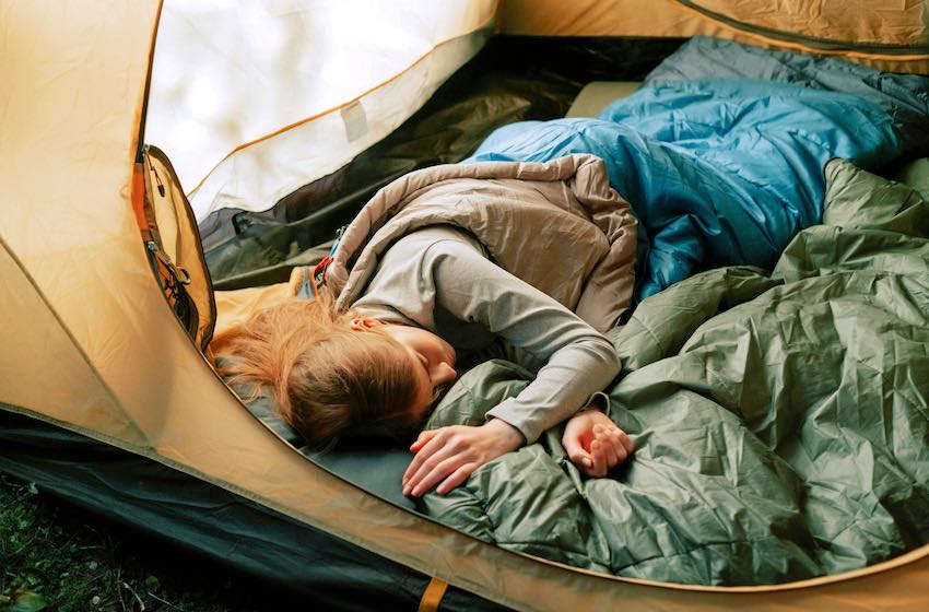 dormire in tenda