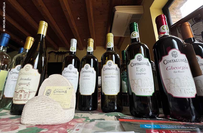 Una selezione di vini dell'azienda Costalunga