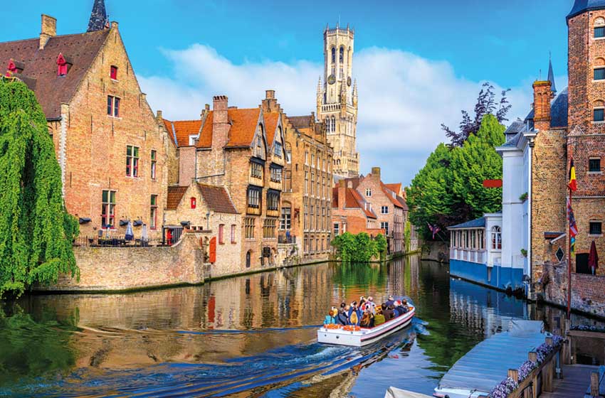 Bruges, un classico scorcio del centro storico