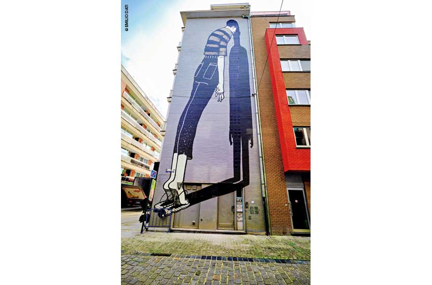 Ostenda: un murale dell'artista brasiliano Alex Senna durante la rassegna The Crystal Ship 2022