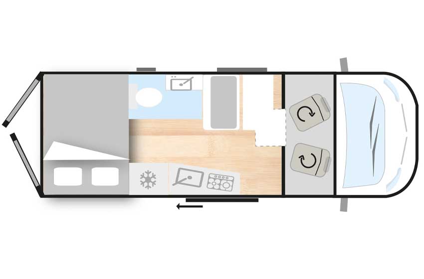 Knaus Boxlife Pro 600 Street piantina
