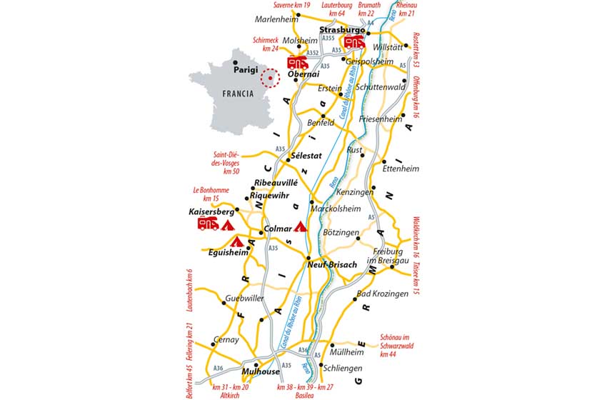Le mete dell'itinerario proposto