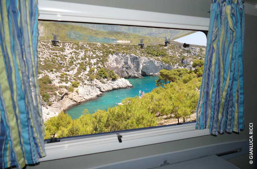 Grecia-Zacinto-Porto Limnionas-Vista dal camper-Ph. Gianluca Ricci