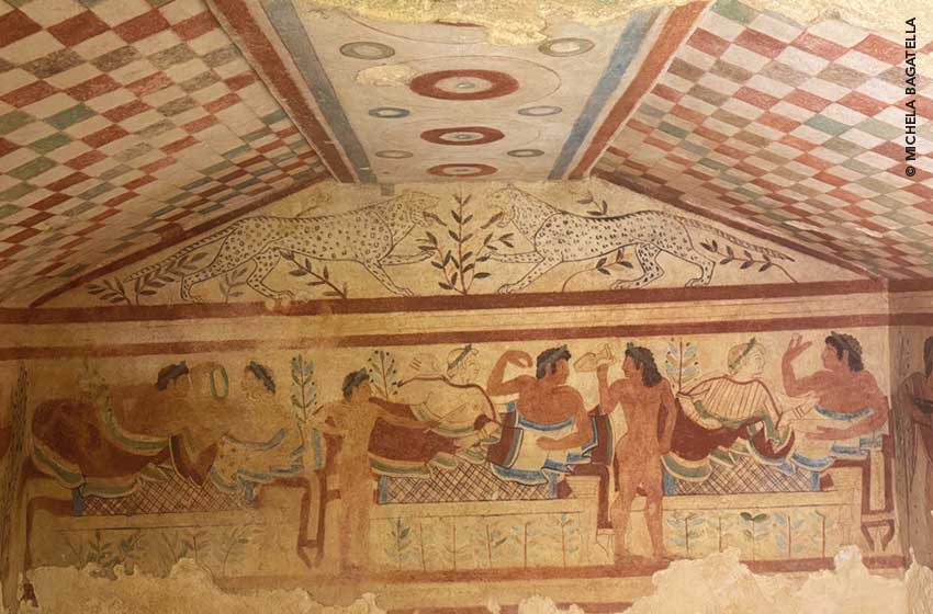 Lazio, Necropoli dei Monterozzi di Tarquinia, Tomba dei Leopardi