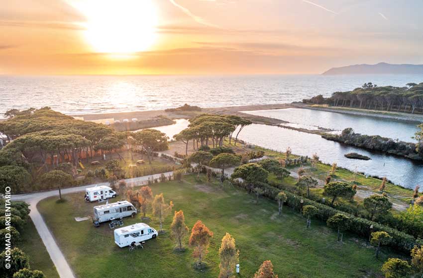 Nomad argentario area di sosta toscana