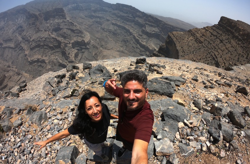 Oman-Jabel Shams-selfie
