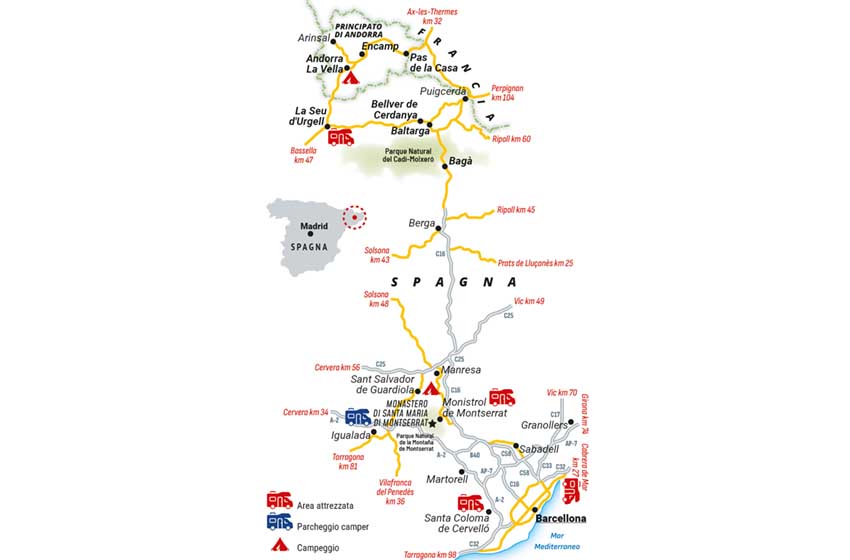 Spagna-Catalogna-Andorra in camper-mappa