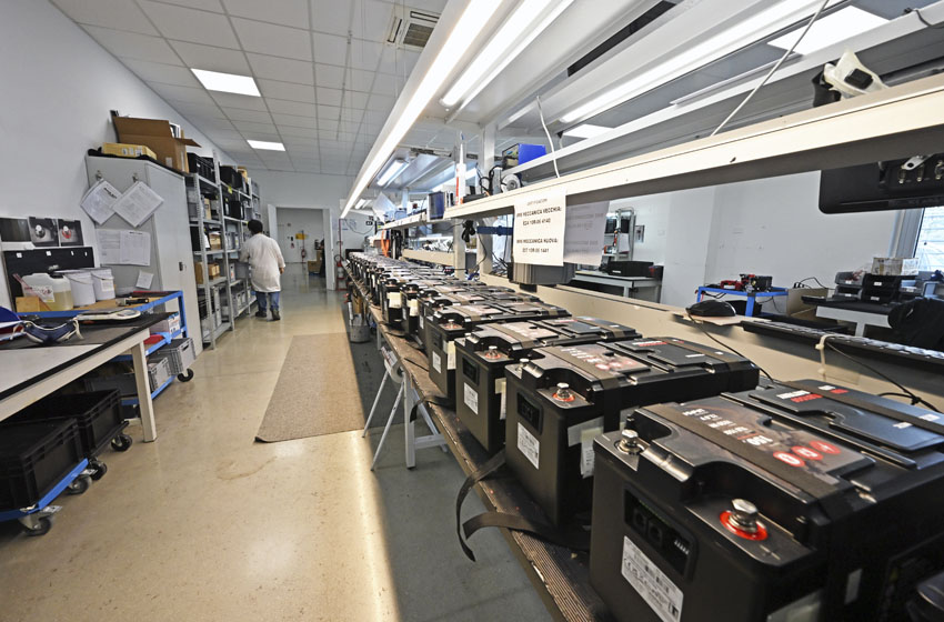 linea di produzione batterie Tempra