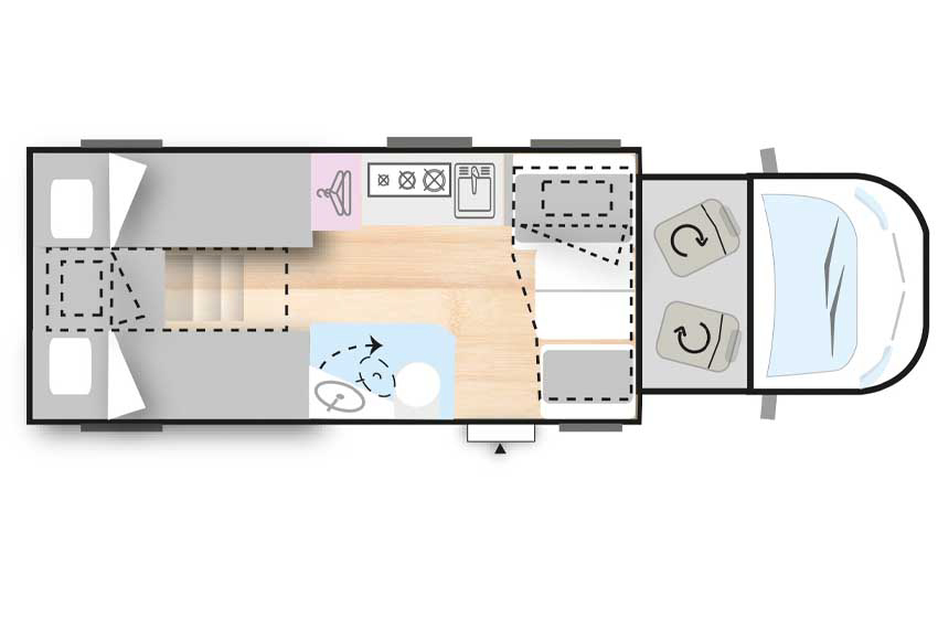 Adria Compact 60Y DL piantina