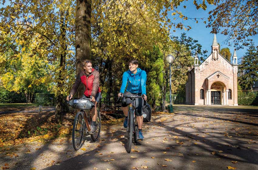 Veneto-Ciclovia-Treviso-Ostiglia-Santuario del Noce-ciclisti