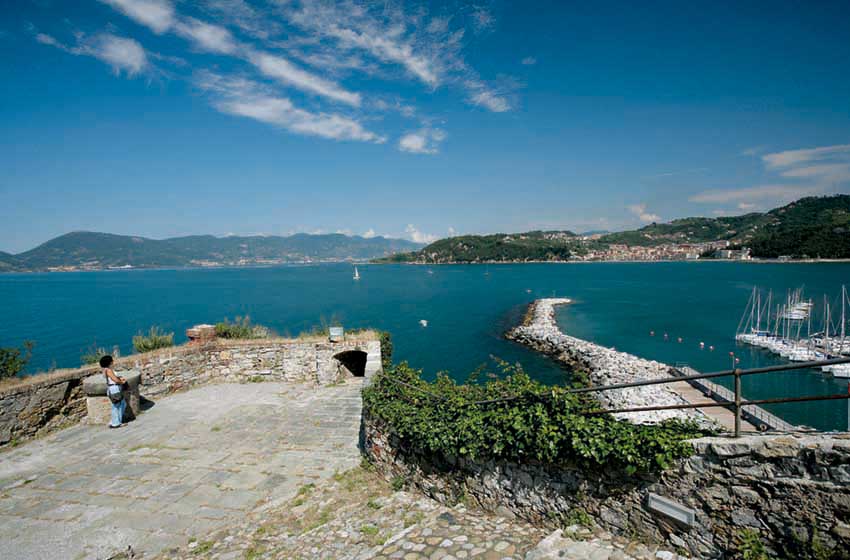 Vista sul porto e sul Golfo dei Poeti a La Spezia