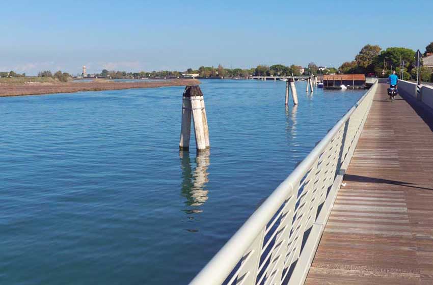 Veneto-Laguina di Venezia-Punta Sabbioni- Ciclopedonale del Pordelio-ciclista