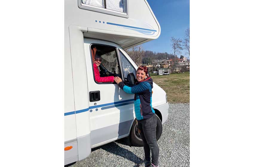 Piemonte-Saluzzo-Area attrezzata-camper