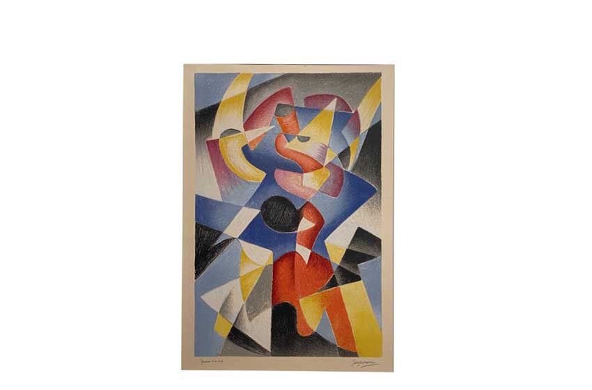 Toscana-Cortona-Museo dell_Accademia Etrusca-Litografia di Gino Severini