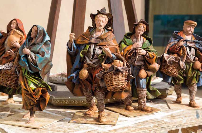Particolare di un presepe artistico leccese